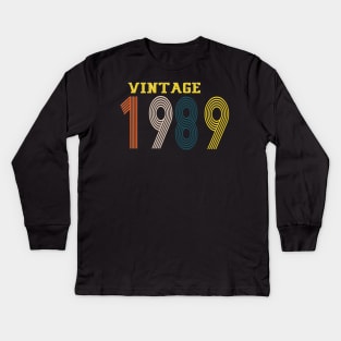 1989 year Kids Long Sleeve T-Shirt